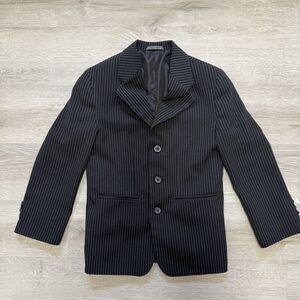 Boys Suit Jacket Sz 8 Regular Black Button Sport Coat
